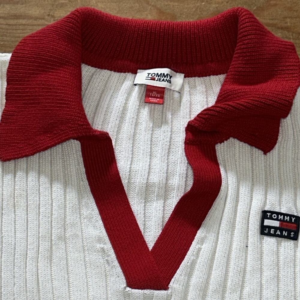 Woman’s Tommy Jeans Collared Sweater size X-Large - Picture 4 of 5